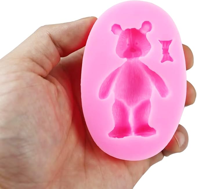 Bear Silicone Molds, AIMEIKI 5 Pcs 3D Bear Silicone Fondant Molds - Image 7