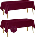 Fokitut 2 Pack Waterproof Rectangle Tablecloth, 60x102 Inch, Stain Resistant by BalsaCircle