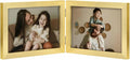 decorUhome Double 7x5 Picture Frame Horizontal, Engineered Wood Bifold Photo by decorUhome