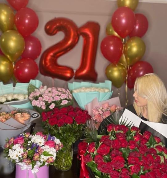 Number Balloon 40 Inch Red 2 Balloon, Number 2 Balloon Two Second 2nd Birthday - Image 7
