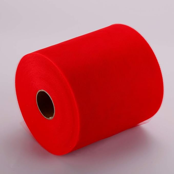 Tulle Fabric Roll, 6” by 200 Yards Tulle Organza Fabric Spool - Image 2