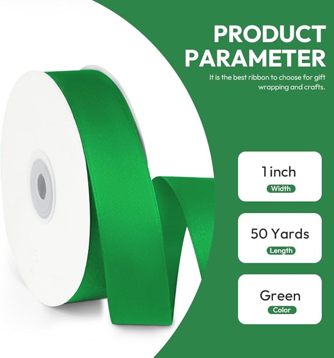 1" x 50 Yards Satin Ribbon - Image 2