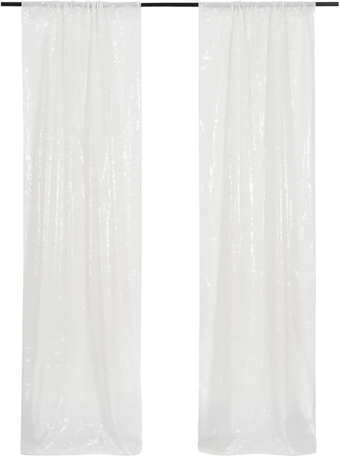 Juya Delight Sequin Backdrop Curtain, Christmas Wedding Decoration by JuyaDelight