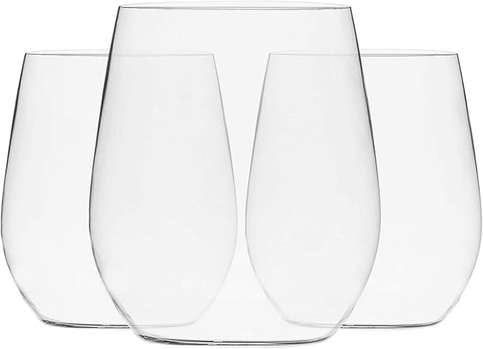 Munfix Plastic Stemless Wine Glasses 48 Pack, Disposable 12 Oz Clear Plastic - Image 7