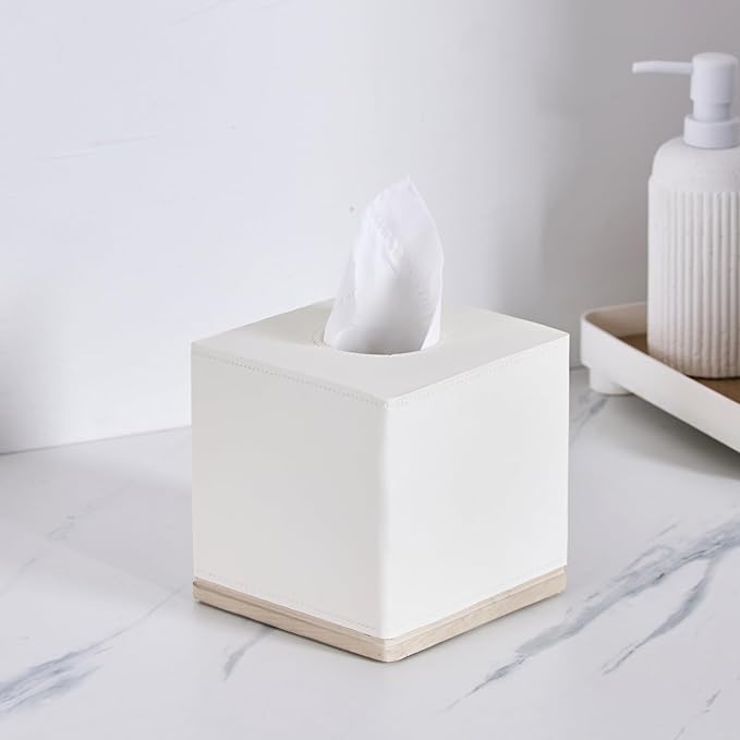 Tissue Box Cover Square Resin Tissue Holder - Image 2