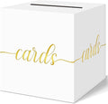 QIKSION White Wedding Card Box, Wedding Reception, Graduation, Baby Shower by QIKSION