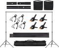 Backdrop Stand for Parties, 6.5x10ft Adjustable Background Support System for by CPLIRIS