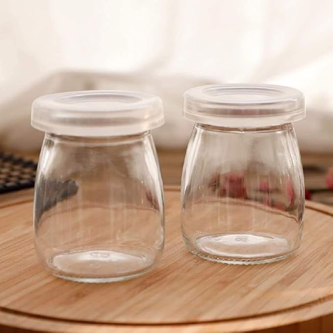 6 Pcs Yogurt Pudding Jars Bottles - Image 4