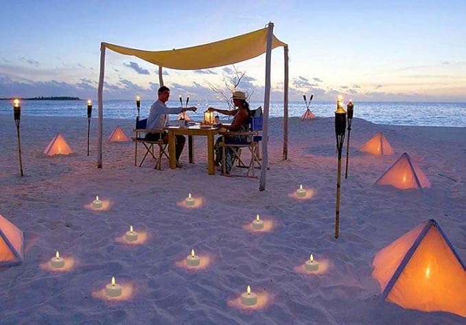 Rechargeable LED Tea Lights, Flickering Flameless Candles - Image 5