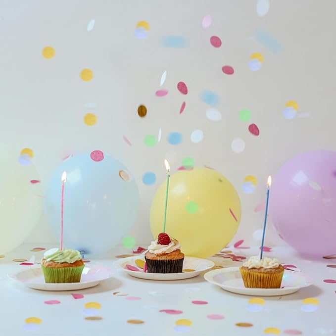10000 Pieces 1 Inch Round Tissue Paper Confetti, 3.5 oz Multicolor Round Tissue - Image 7