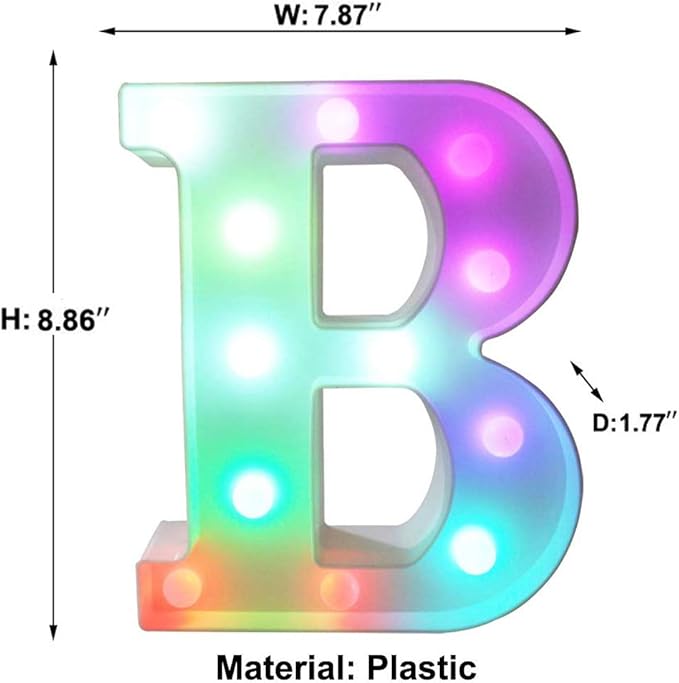Pooqla Colorful LED Marquee Letter Lights - Image 5