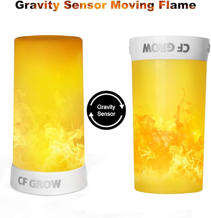 LED Flame Effect Light, USB Rechargeable Flame Candle Waterproof Dimmable 4 - Image 3