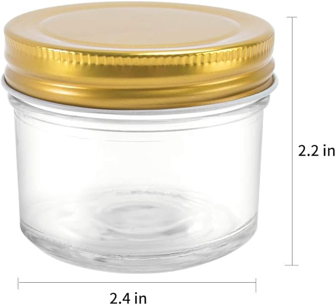 Betrome 4 oz Clear Glass Jars - Image 3