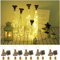 Decorman 10 Pack Solar Wine Bottle Lights 20 LEDs Waterproof Fairy Cork String by Decorman