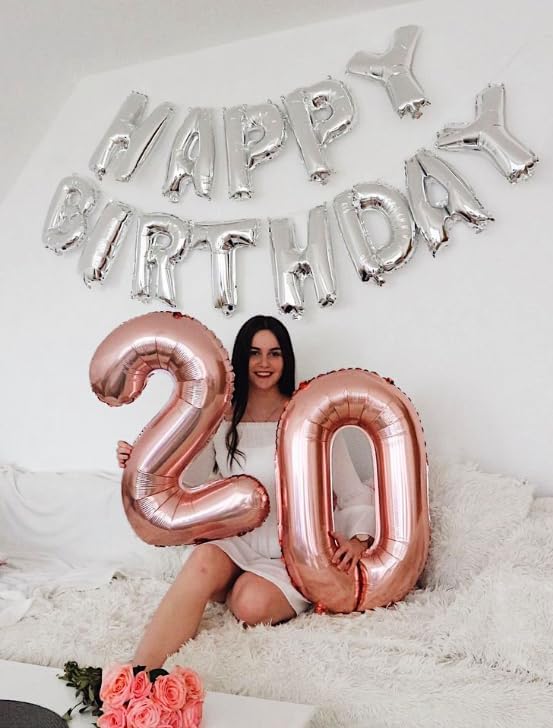 Rose gold 40 Inch 0 Number Balloons, 0 Decorations - Image 6