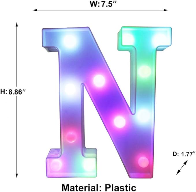 Pooqla Colorful LED Marquee Letter Lights - Image 5