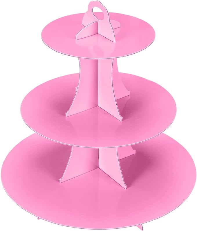 3-Tier Cupcake Stand, Cake Stand holder, Tiered DIY Cupcake Stand Tower by funnytrendypartysupplies