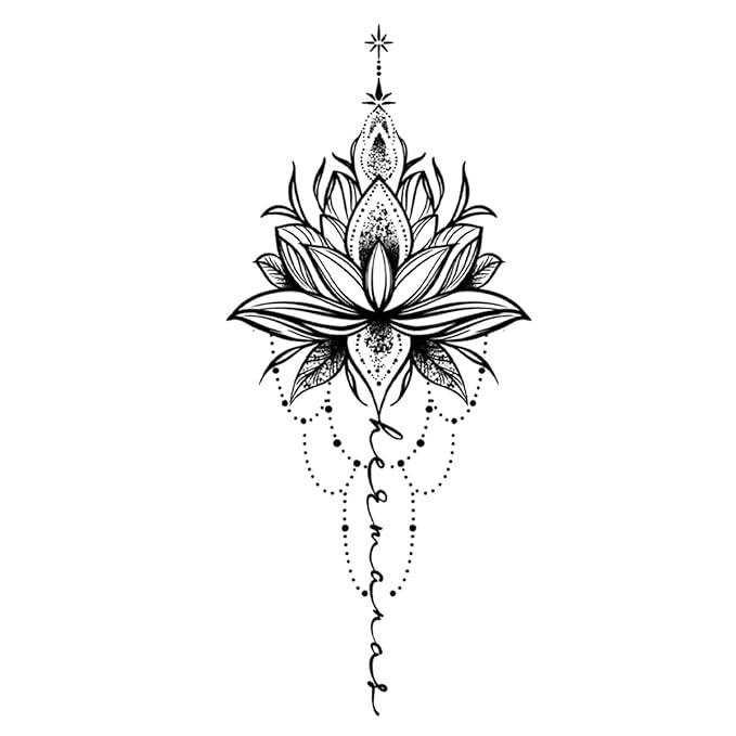 INKARTLINK Tattoo Tech, 2 Sheets Large Semi Permanent Tattoo, Adult Art Design - Image 3
