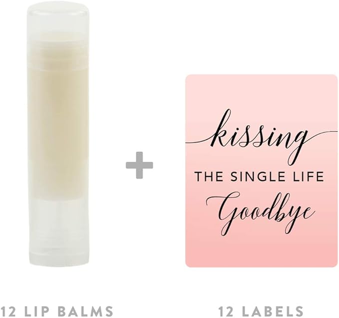 Andaz Press Blush Pink Rose Elegant Bridal Shower Engagement Party, Lip Balm - Image 5