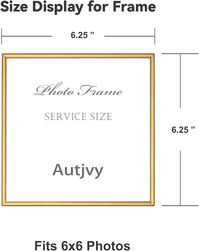 6x6 Picture Frame Set of 2, Display - Image 2