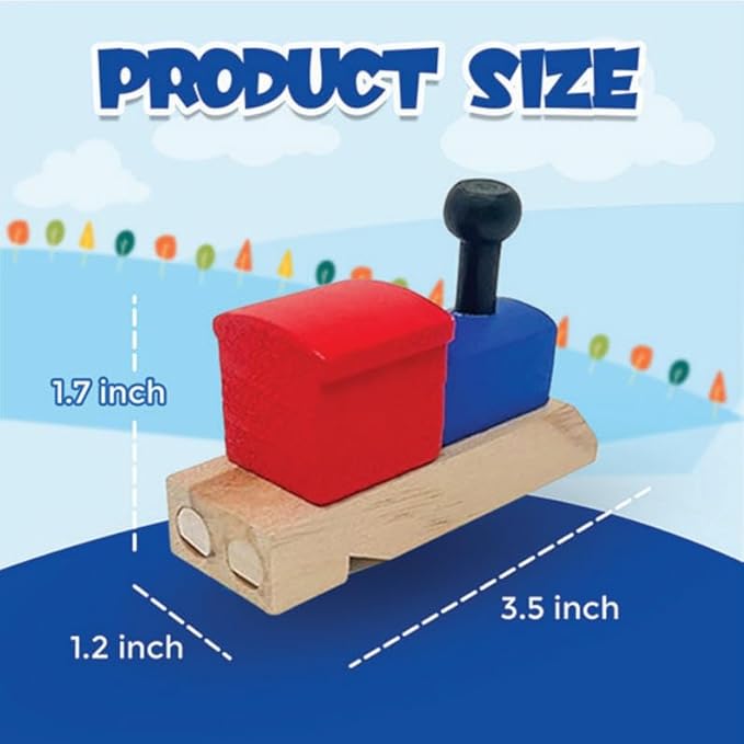 Podzly 12 Pack of Wooden Train Whistles - Image 3