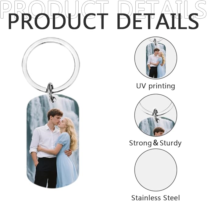 Personalised Keyring with Custom Photo & Text - Image 3