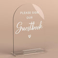 Acrylic Wedding Sign Please Sign Our Guestbook Wedding Signs by KongMoTree