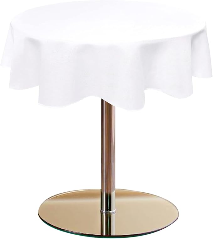 Hiasan Round Tablecloth 45 Inch Linen by Hiasan