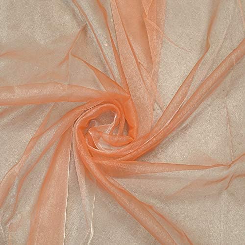 VDS Peach Organza Fabric, 45 Yards Continuous, 45” Wide, Wedding Party - Image 8