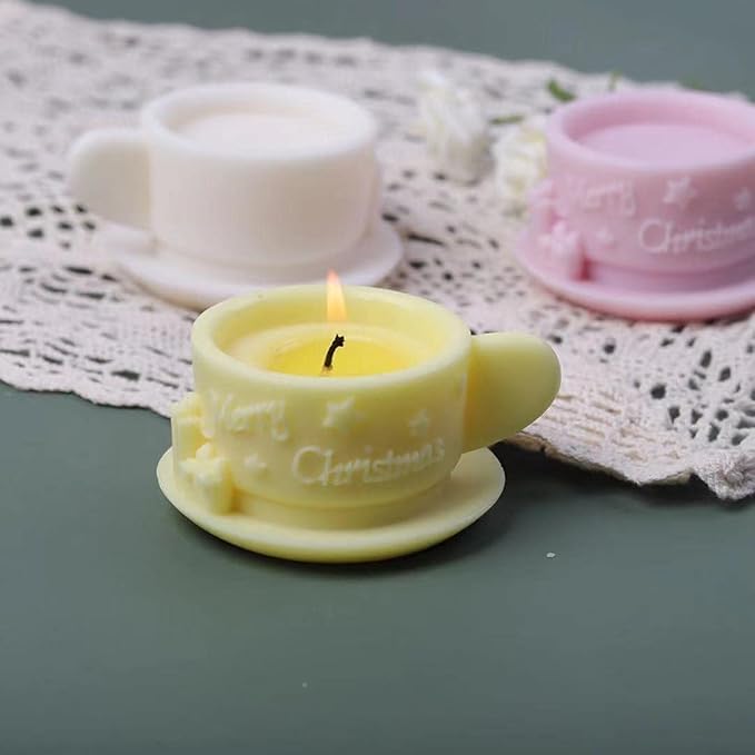 Christmas Milk Tea Cup Shaped Candle Mold - Image 3