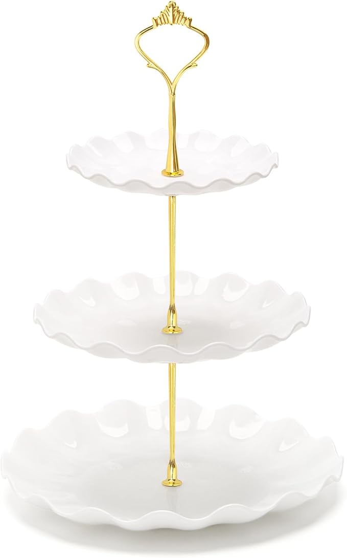 Coitak 3 Tier Cupcake Stand, Plastic Tiered Serving Stand, Dessert Tower Tray by Coitak