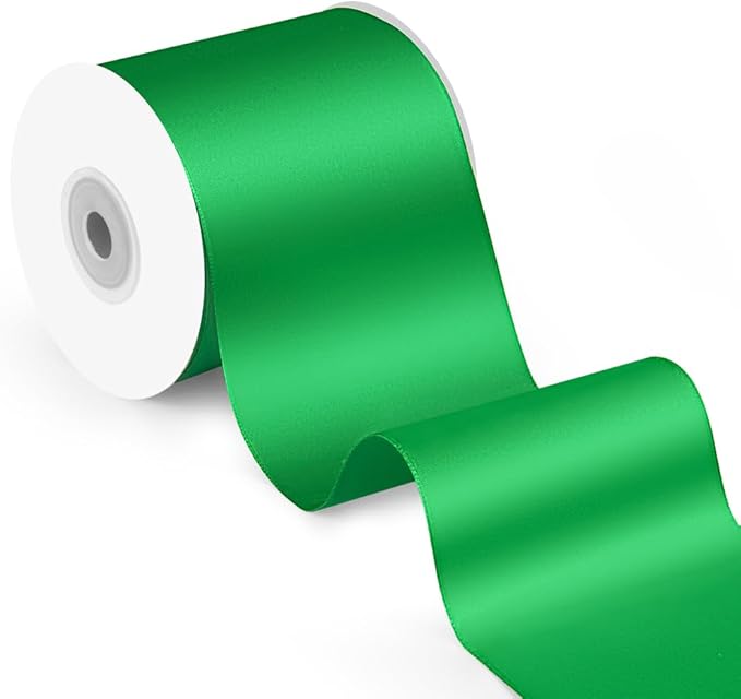 3" x 25 Yards Satin Ribbon, Floral Bouquets, Wedding Party Decorations by Quhora