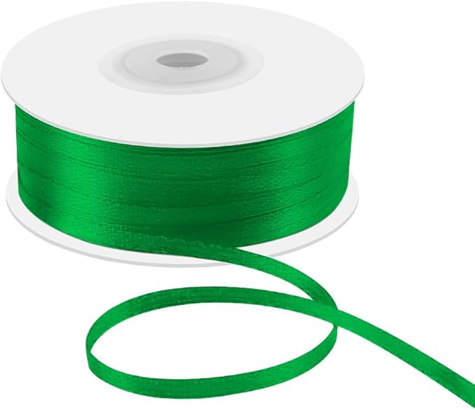 1/8" x 100 Yards Double Faced Satin Ribbon by Quhora