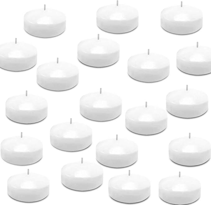 Floating Candles Set of 50, Unscented Dripless Wax Candles - Image 2