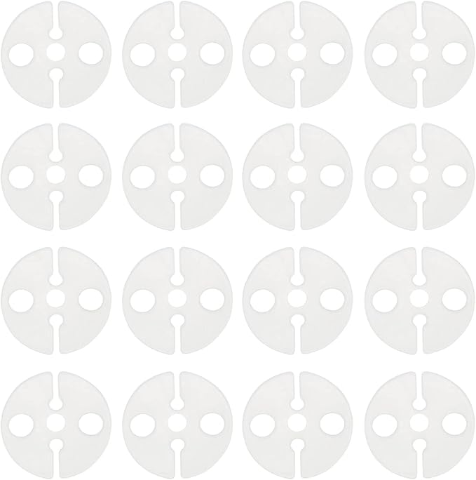 Balloon Clips DGBRSM 100pcs White Round Plastic Balloon Clips Wedding Party by DGBRSM
