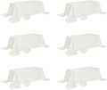 Fokitut 6 Pack Waterproof Rectangle Tablecloth, 90x156 Inch, Stain Resistant by BalsaCircle