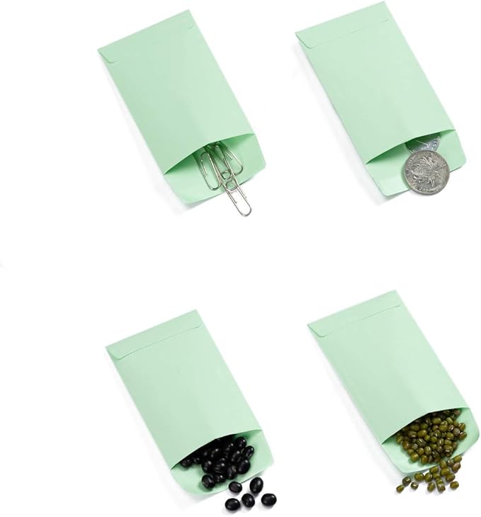 100 Pieces Colorful Small Coin Envelopes Self-Adhesive Seed Envelopes Mini - Image 7