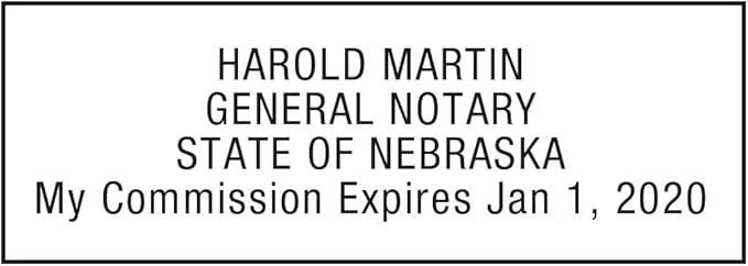 MaxMark Notary Stamp for State of Nebraska- Self Inking Stamp - Image 2