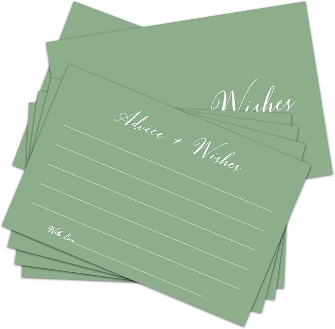 Green Advice And Wishes Cards, Advice Cards by ZGOGY
