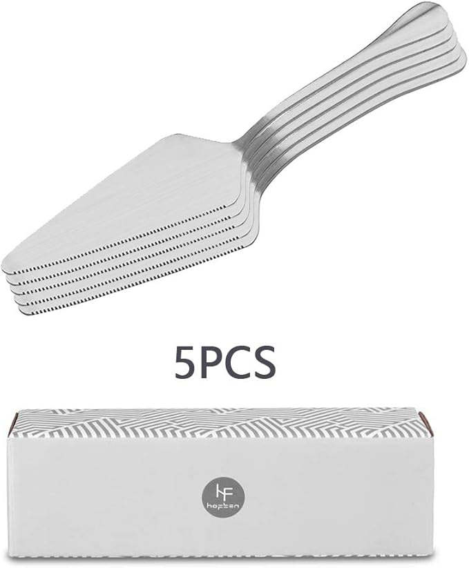 Pie Server Stainless Steel, HOFTEN Cake Pie Pastry Server Set of 5, - Image 6