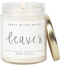 Sweet Water Decor Leaves Candle | Autumn, Fall Scented Soy Candles by SweetWaterDecor