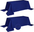 Fokitut 2 Pack Waterproof Rectangle Tablecloth, 90x156 Inch, Stain Resistant by BalsaCircle