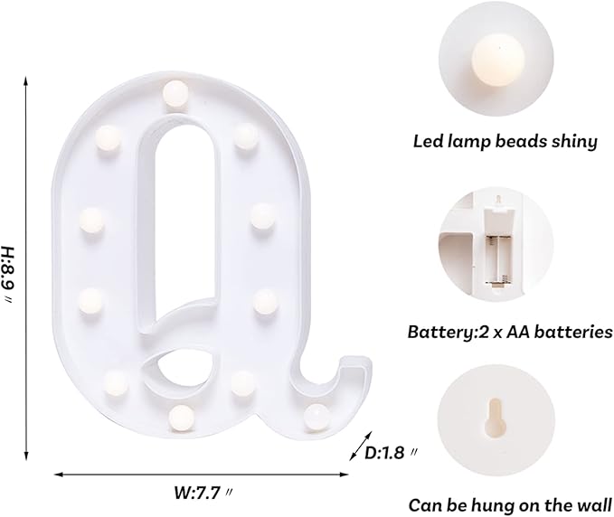 Foaky LED Letter Lights Sign Marquee Light Up Letters Sign - Image 3
