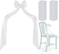 Big Bow with 24 Pcs Chair Ribbon Wedding Aisle Decorations, 78x18 inch Giant Bow by Galetcy