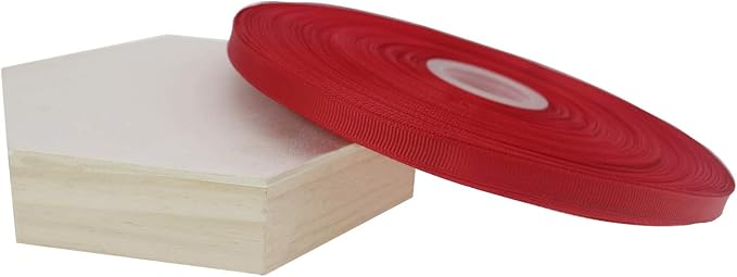 Jesep One Roll 100 Yards 3/8" Soild Grosgrain Ribbon Boutique Gift Wrapping - Image 2
