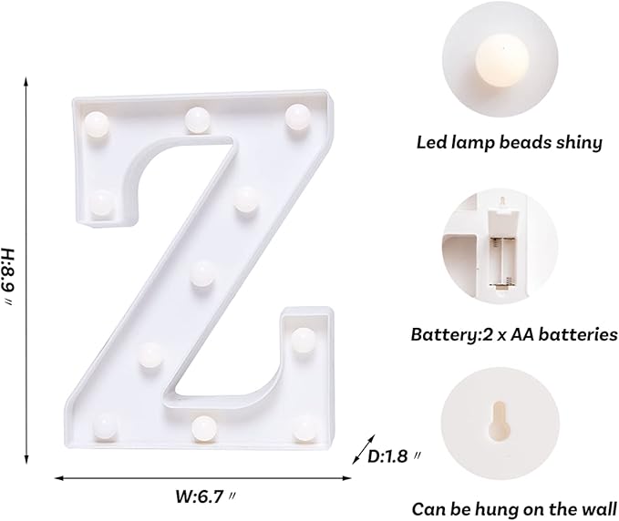 Foaky LED Letter Lights Sign Marquee Light Up Letters Sign - Image 2