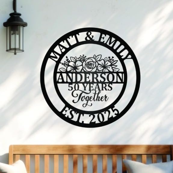 NAZENTI Personalized Metal Sign Wedding Gift - Image 5