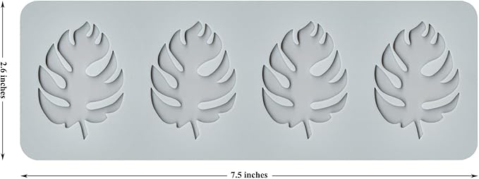 Leaves Silicone Cake Decorating Molds, Embossing Lace Fondant Molds - Image 2