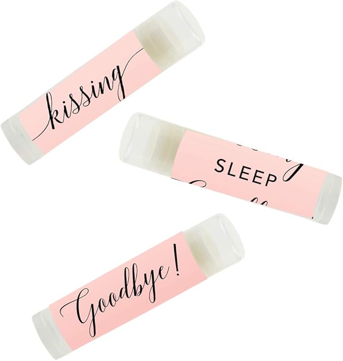 Andaz Press Blush Pink Rose Elegant Party Baby Shower Collection, Lip Balm - Image 4