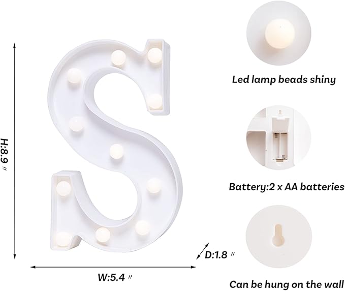 Foaky LED Letter Lights Sign Marquee Light Up Letters Sign - Image 2